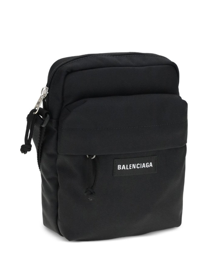 Balenciaga Rectangular Crossbody Bag In Smooth Polyamide Fabric