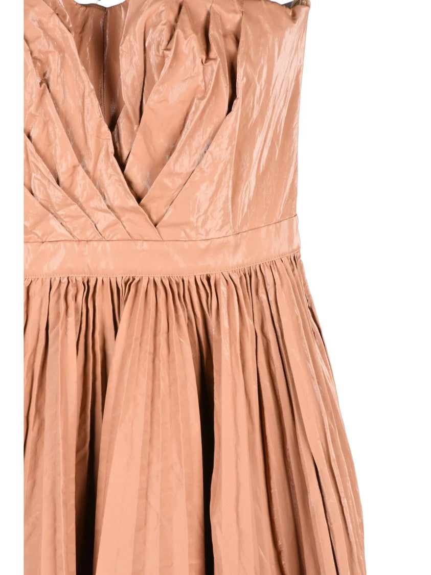 Elisabetta Franchi Old Rose Viscose Polyester Cotton Metallic Women Dress