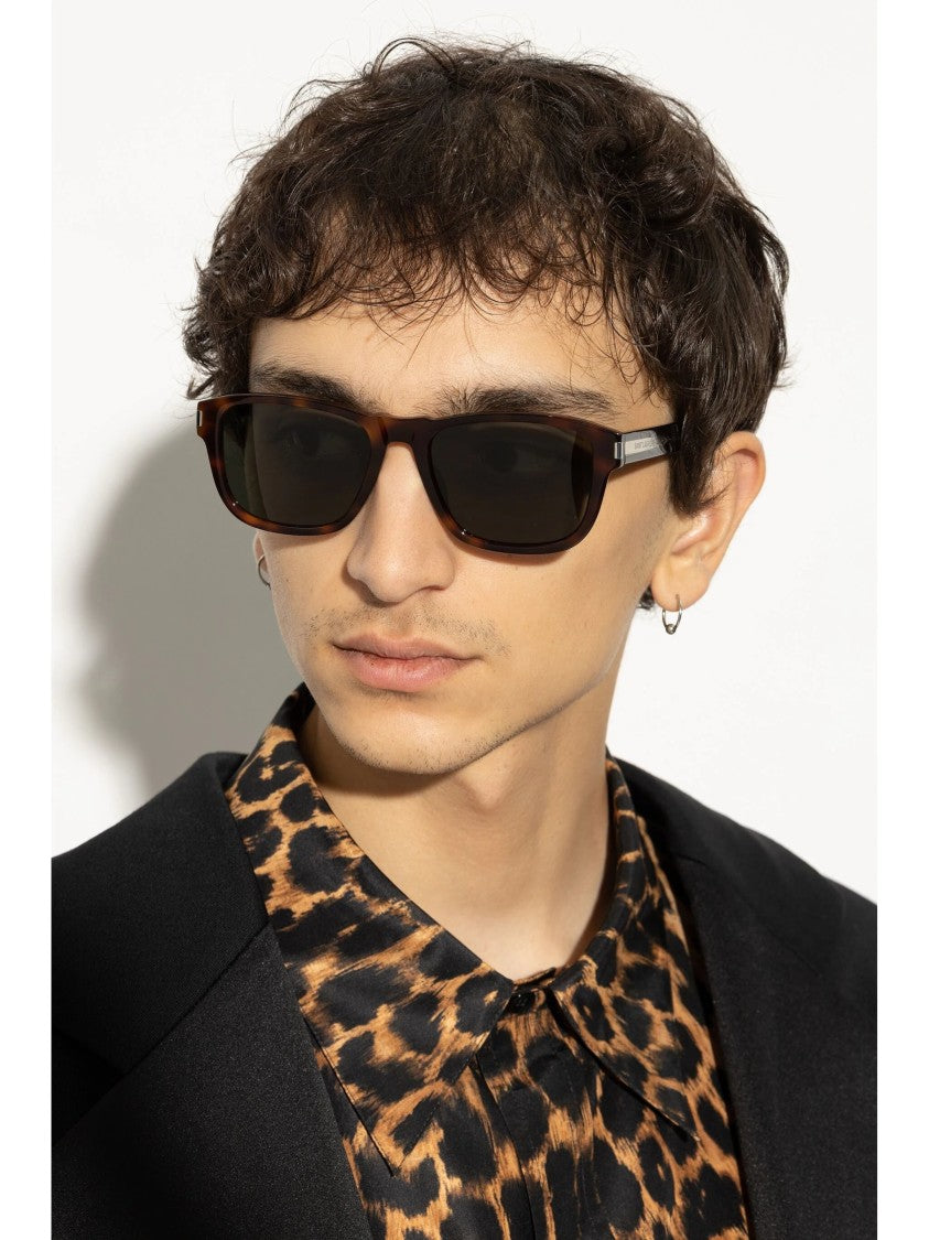 Saint Laurent Brown Sl 710 Squared Sunglasses