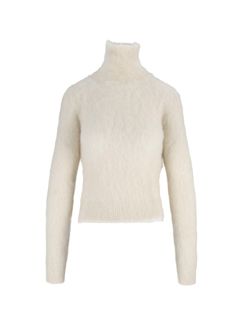 Dondup Dolcevita Fuzzy Knit Ribbed Turtleneck