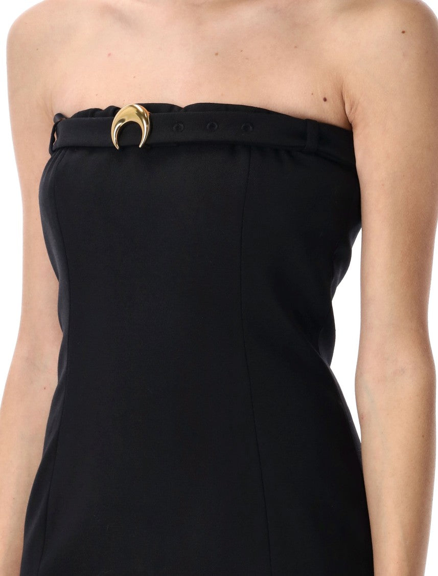 Marine Serre Twill Mini Dress Bustier