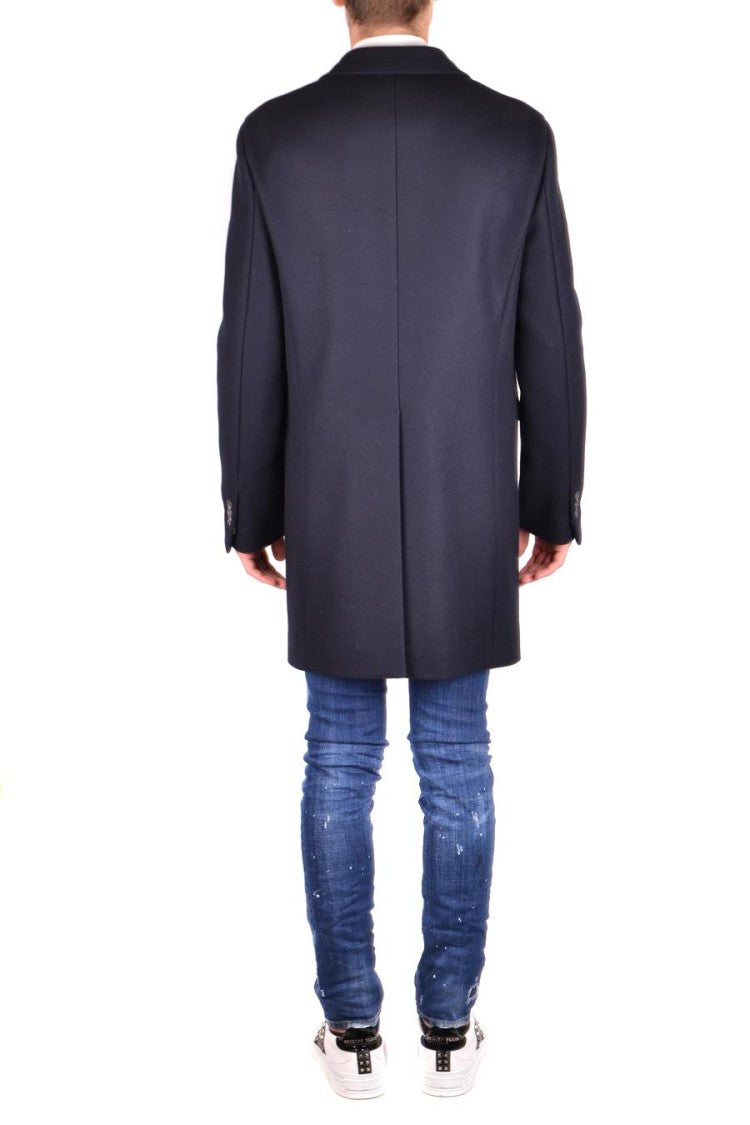 Dsquared2 Navy Wool Blend Tailored Jacket