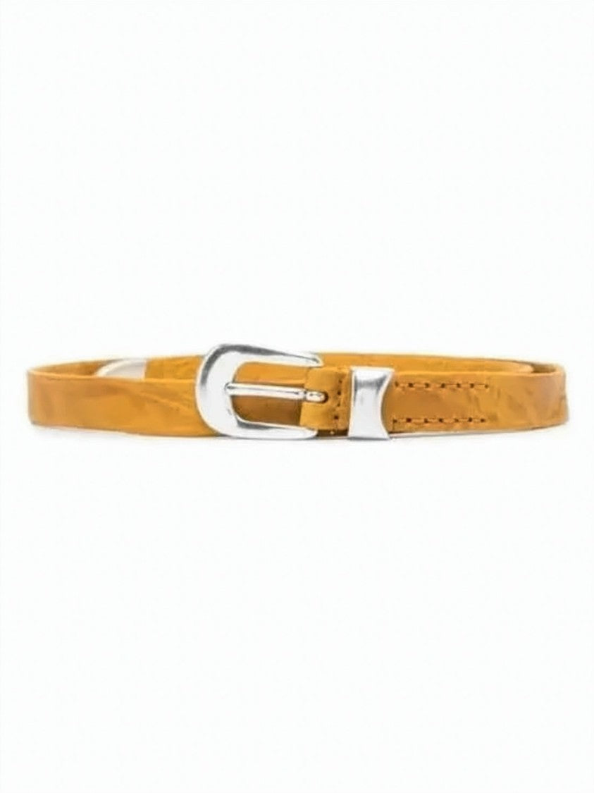 Our Legacy Slim Brown Cowhide Belt