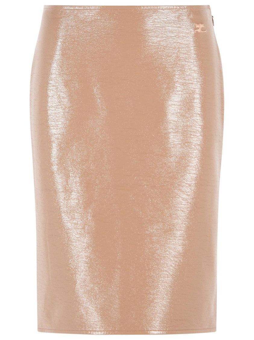 Courrèges 'Bronzer' Vinyl Skirt
