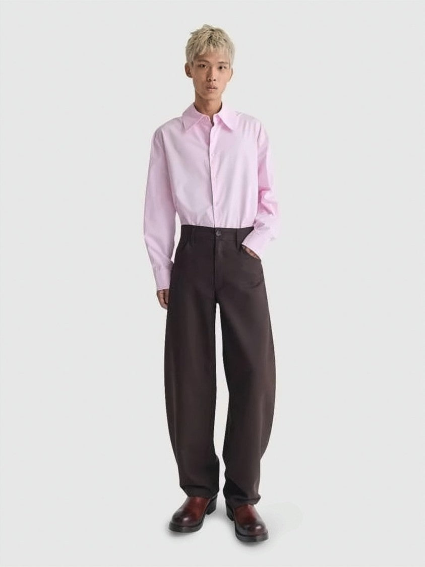 Séfr High-Waisted Wide-Leg Pants With Textured Surface