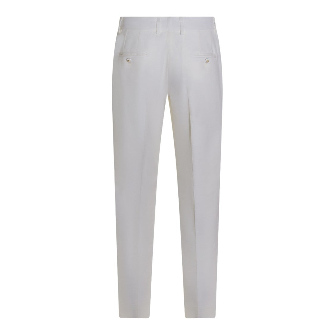 Dolce & Gabbana Tailored White Trousers With High Waist