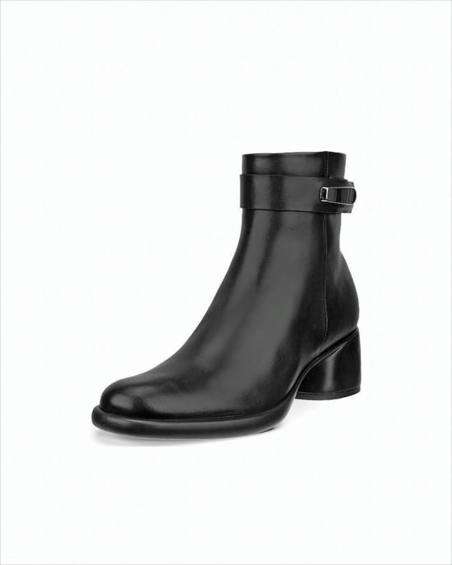 Ecco Smooth Leather Ankle Boots