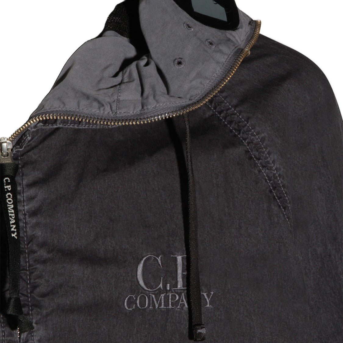 C.P. Company Two-Tone Black Jacket With Functional Design