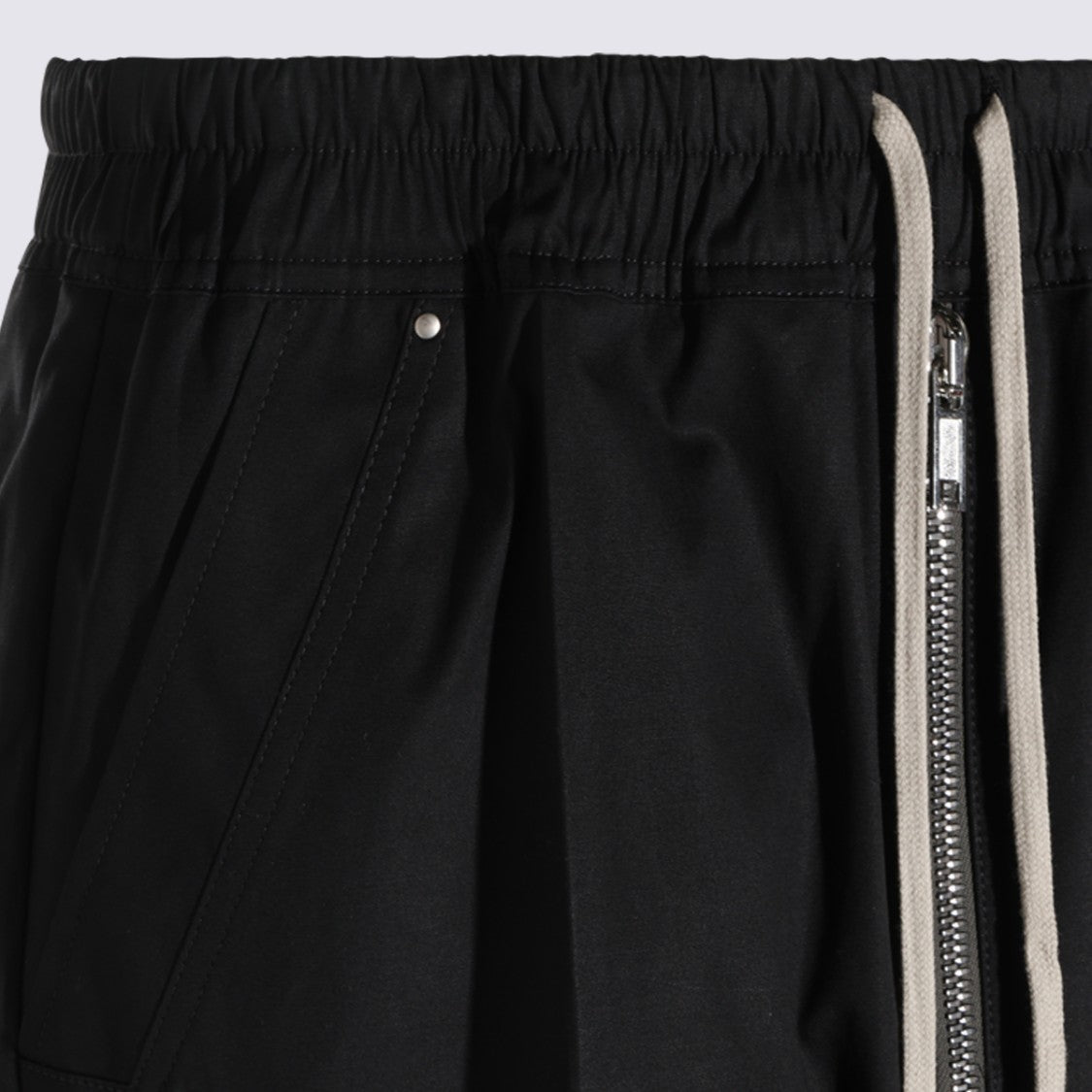 Rick Owens Tapered Trousers With High Waistband And Zipper Detail