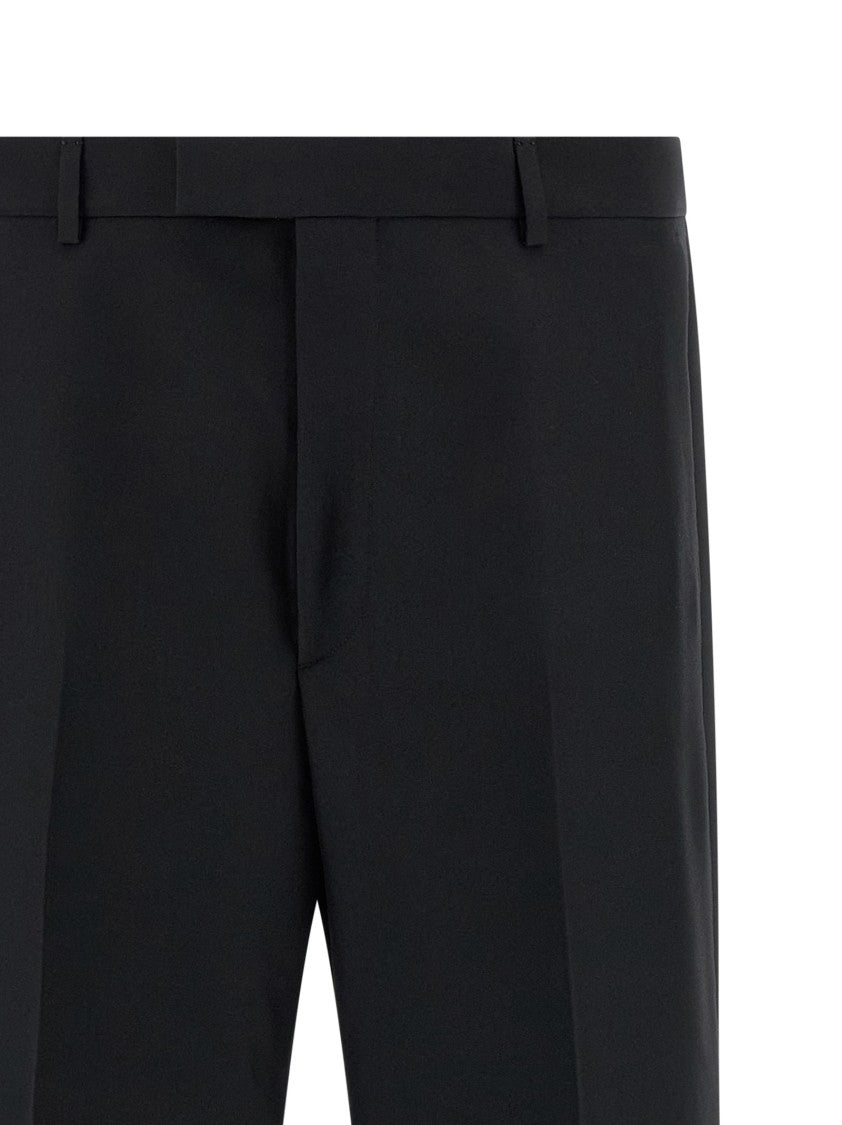 Gucci Technical Panama Tailored Trousers With Pleated Design