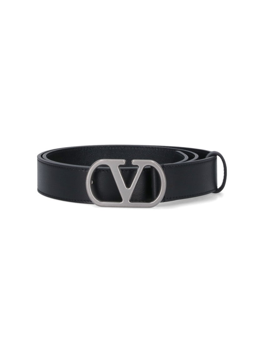 Valentino Garavani "Vlogo Signature" Belt – Black