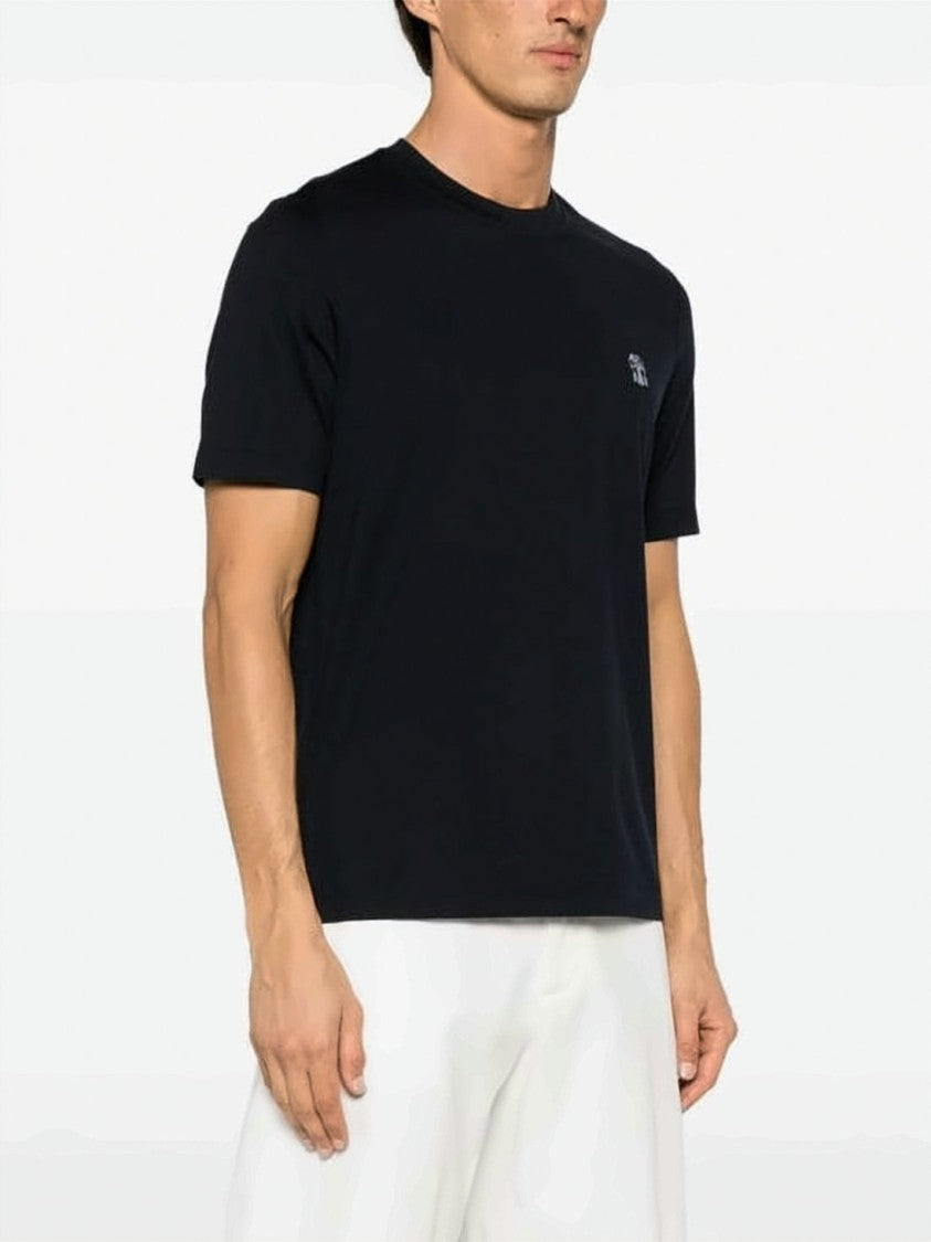 Brunello Cucinelli Cotton Jersey Crew Neck T-Shirt With Embroidered Logo
