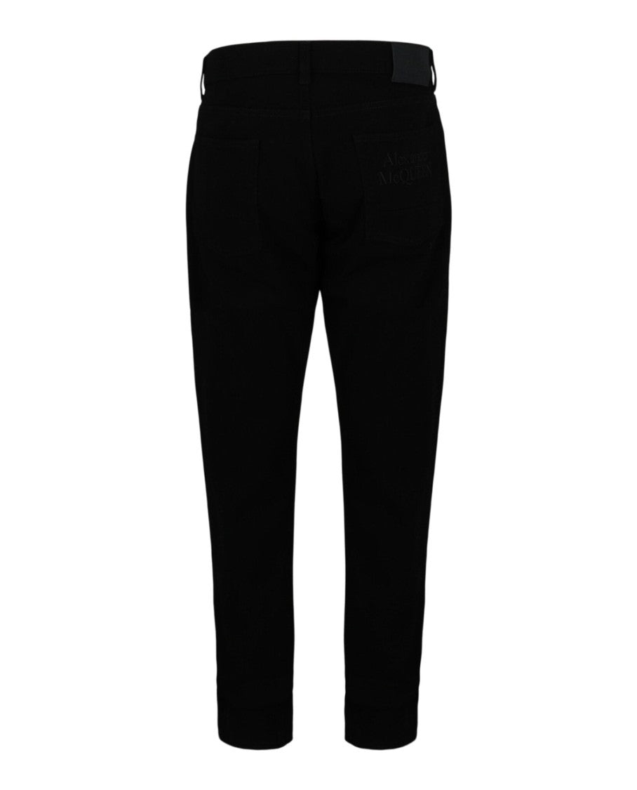 Alexander Mcqueen Logo Embroidered Jeans