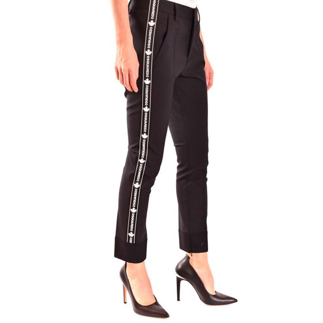 Dsquared2 Tailored Black Wool Trousers