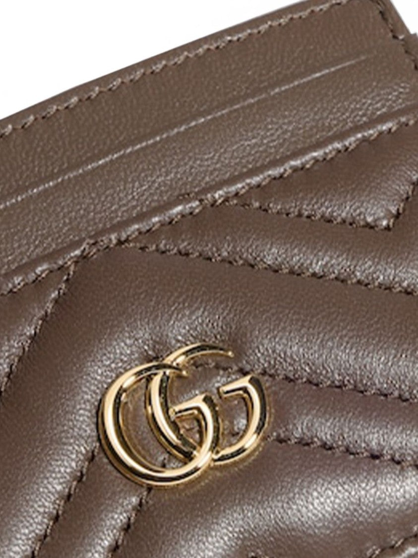 Gucci Chevron Quilted Lamb Leather Cardholder