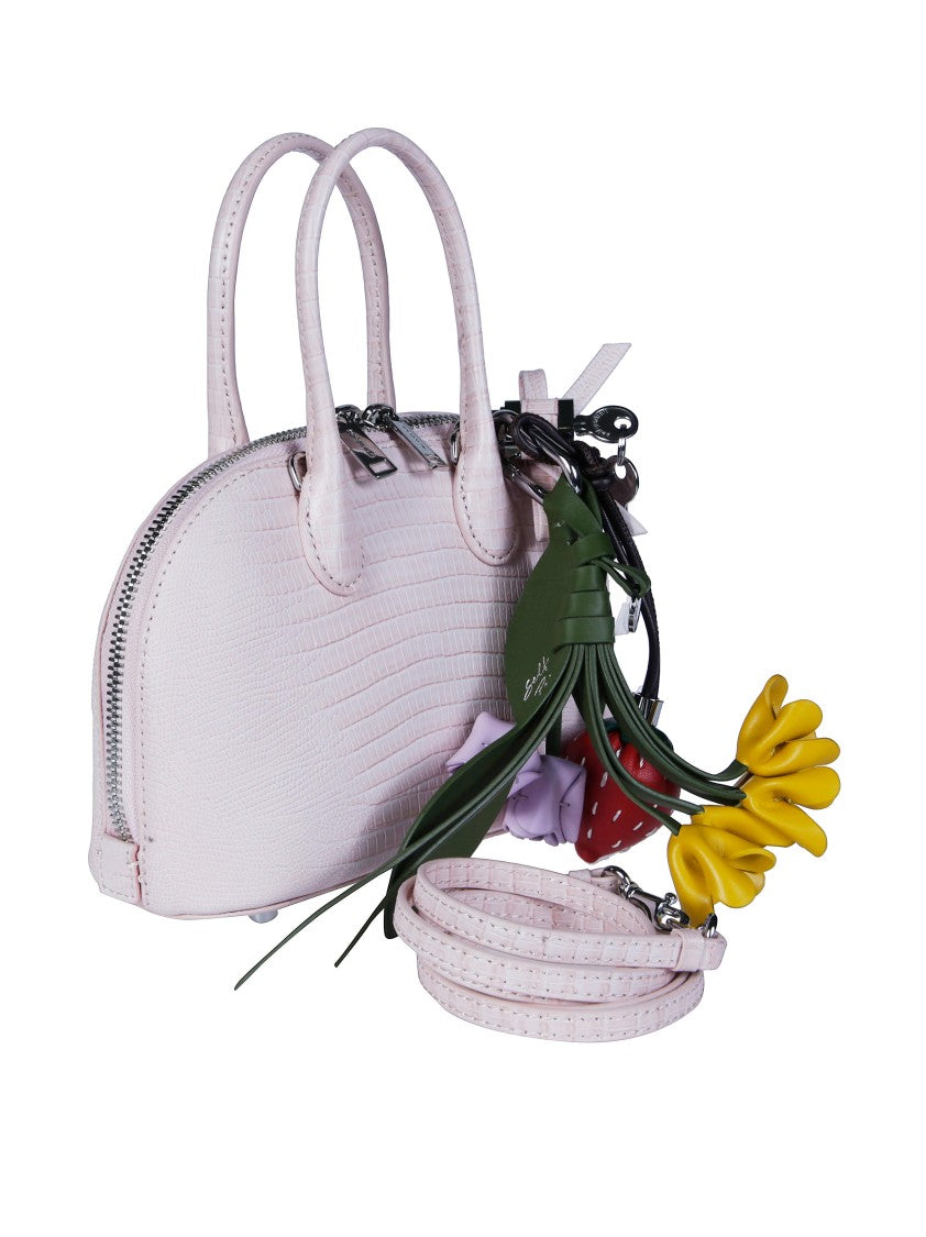 Self-Portrait Lizard Leather Toast Mini Bag