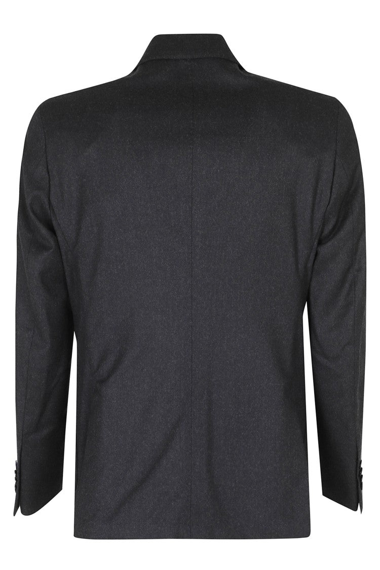 Breras Milano Anthracite Vital Barberis Double-Breasted Wool Suit