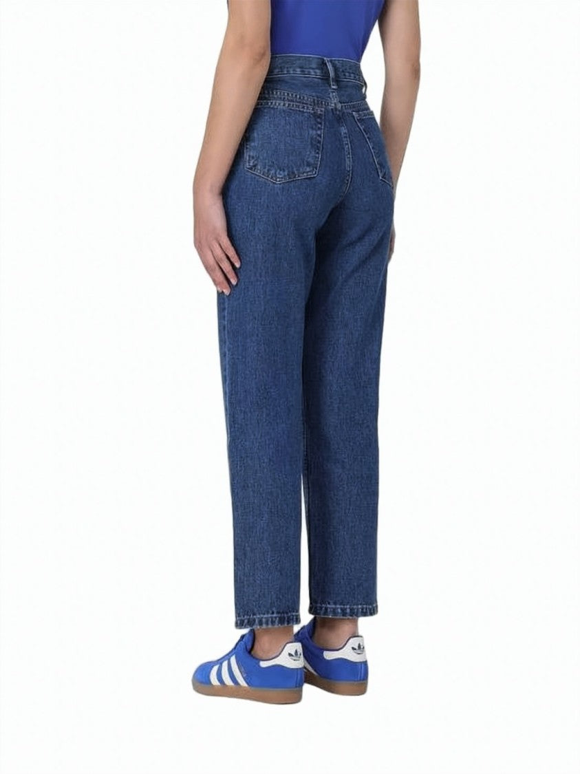 A.P.C. Straight-Leg Denim Pants With Mid-Rise Waist And Classic Five-Pocket Design