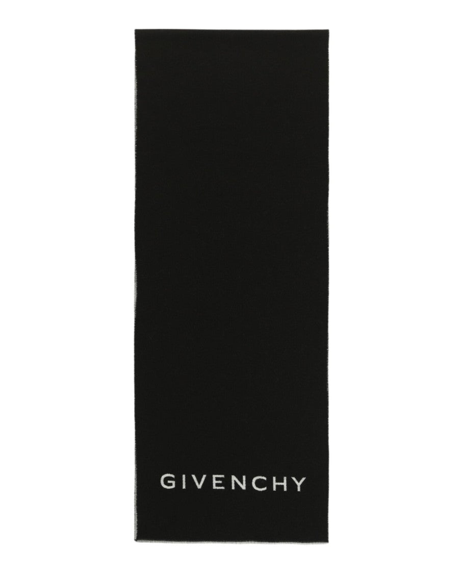 Givenchy Reversible Logo Wool Scarf