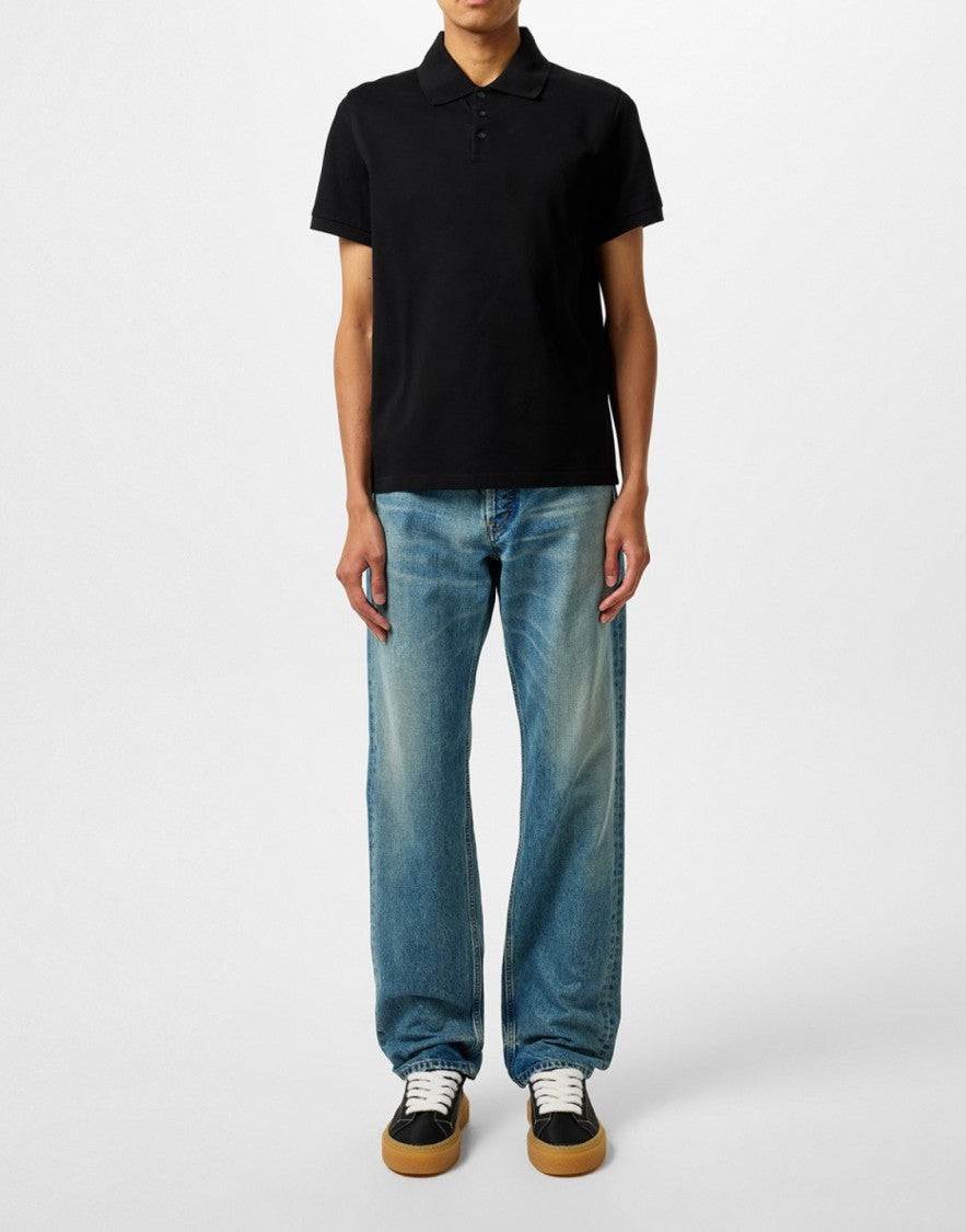 Saint Laurent Cassandre Ysl Logo Polo Shirt