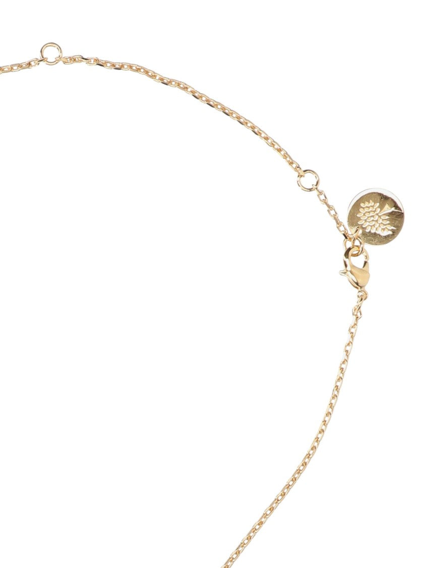 Mulberry "Tree" Necklace – Gold-Tone Brass With Crystals