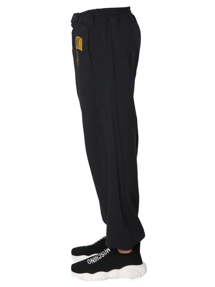 Moschino Relaxed Fit Black Jogging Pants
