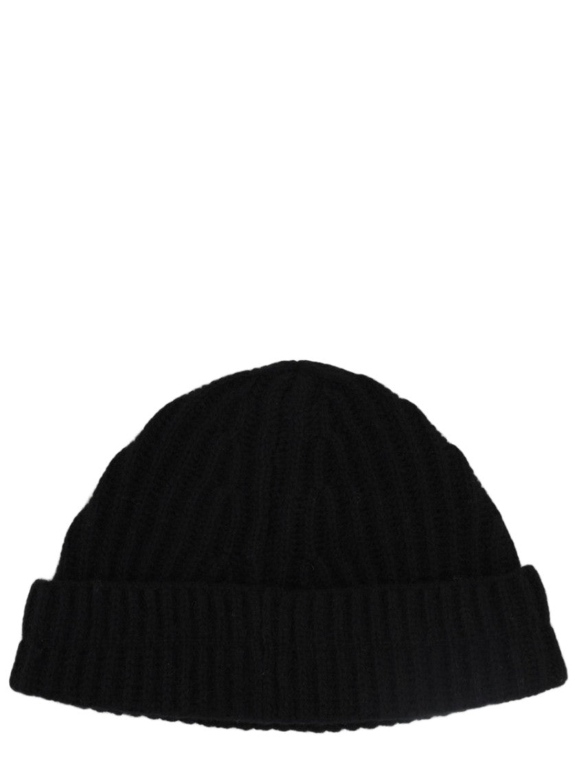 Mm6 By Maison Margiela Beige Ribbed Knit Wool-Blend Beanie