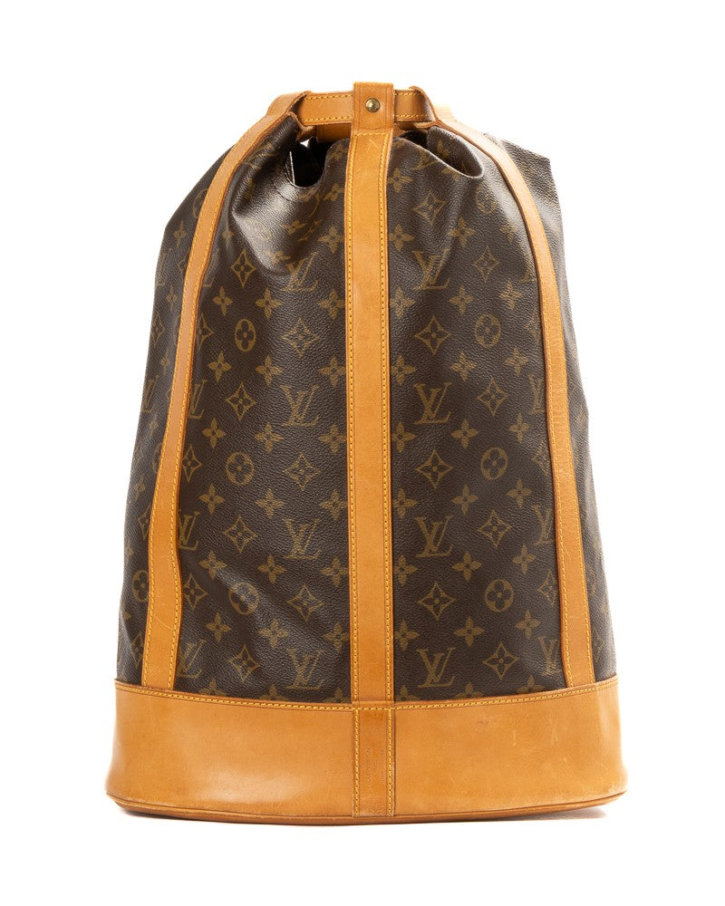 Louis Vuitton Brown Monogram Randonnée Gm Canvas Backpack