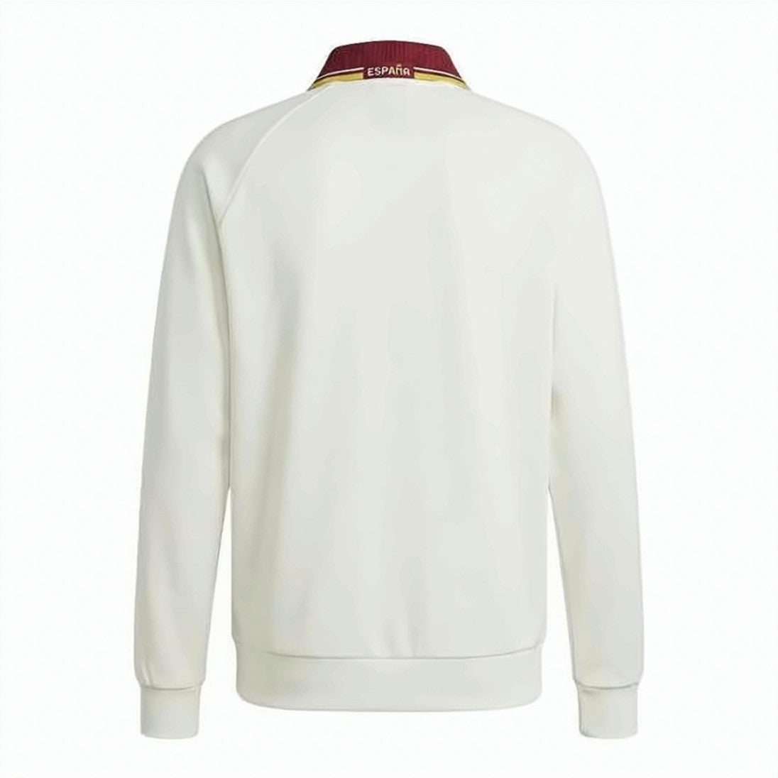 Adidas White Full-Zip Adidas Jacket With High Collar