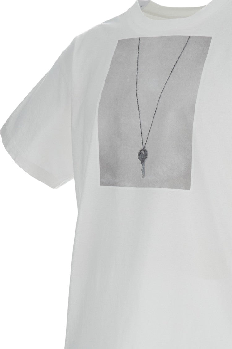 Mm6 By Maison Margiela Oversized White Cotton Crewneck T-Shirt