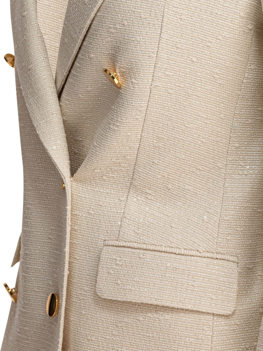 Tagliatore Tailored Double-Breasted Jacket With Textured Fabric
