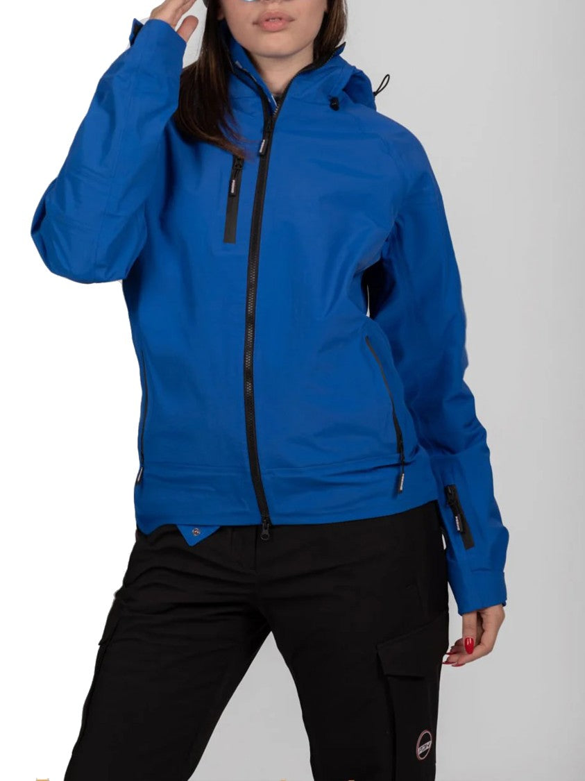 Podhio Blue Three-Layer Shell Fabric Jacket