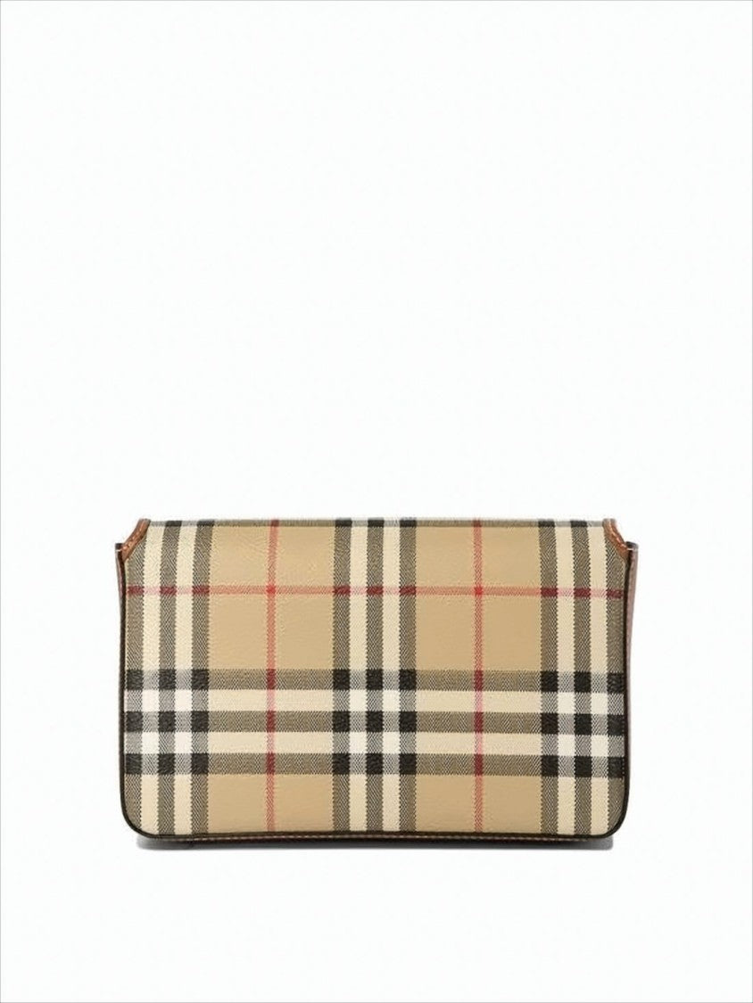 Burberry Rectangular Shoulder Bag With Burberry Classic Check
