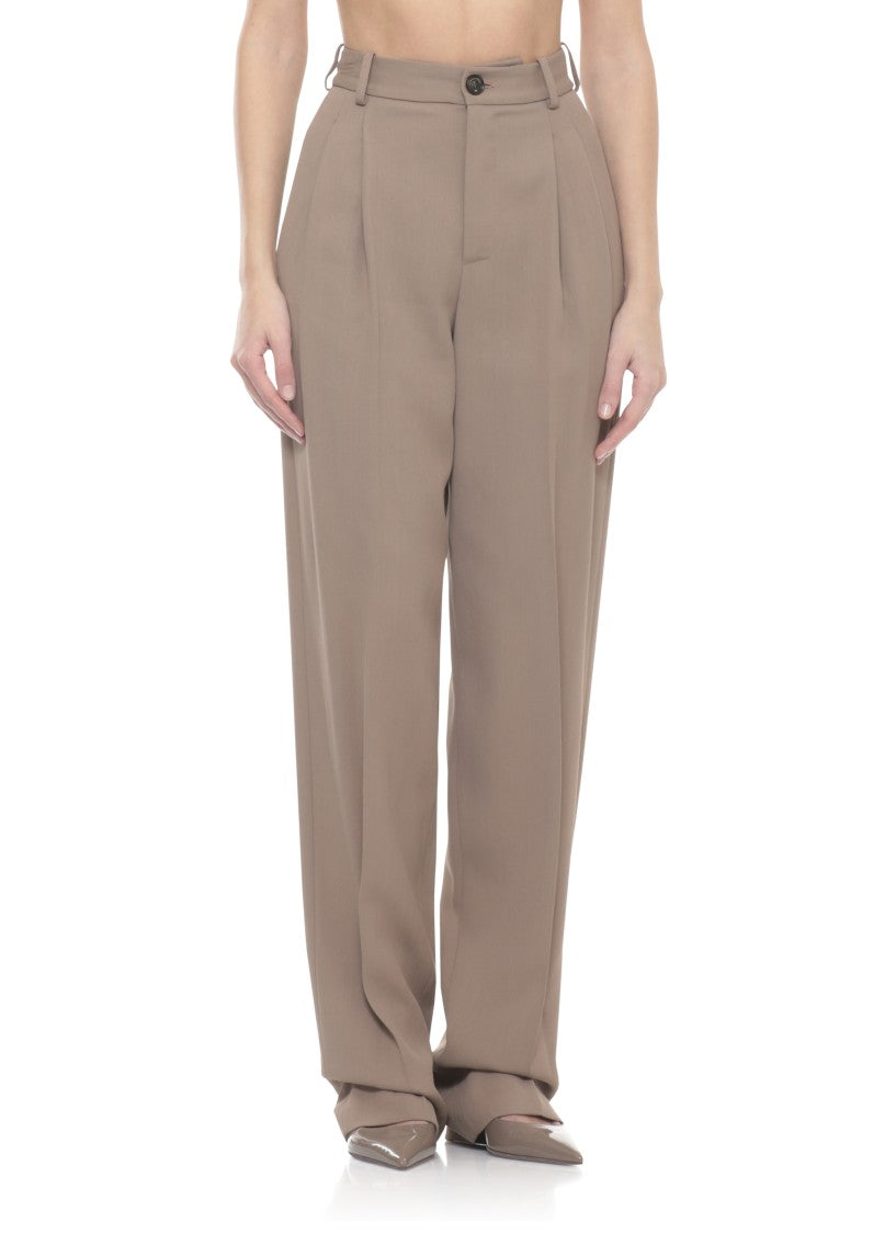 Elisabetta Franchi Brown Viscose Pants