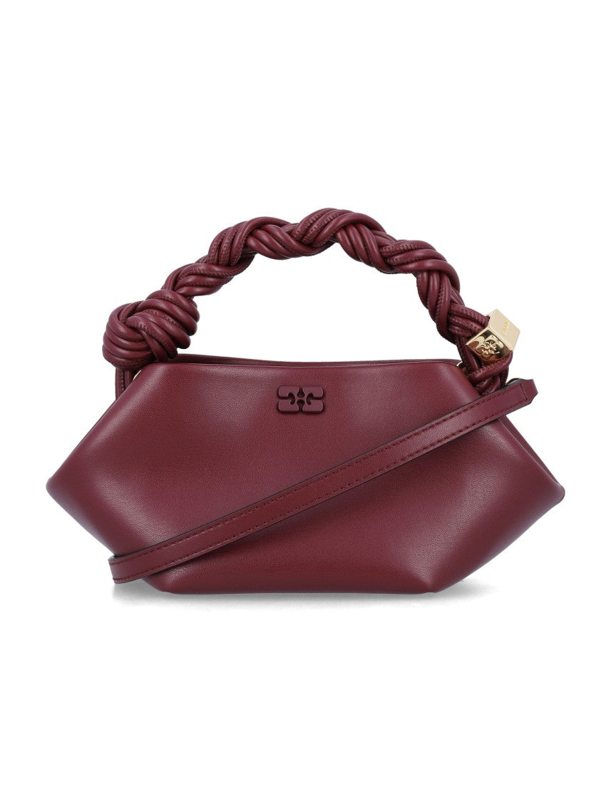 Ganni Geometric Mini Handbag With Twisted Rope Handle