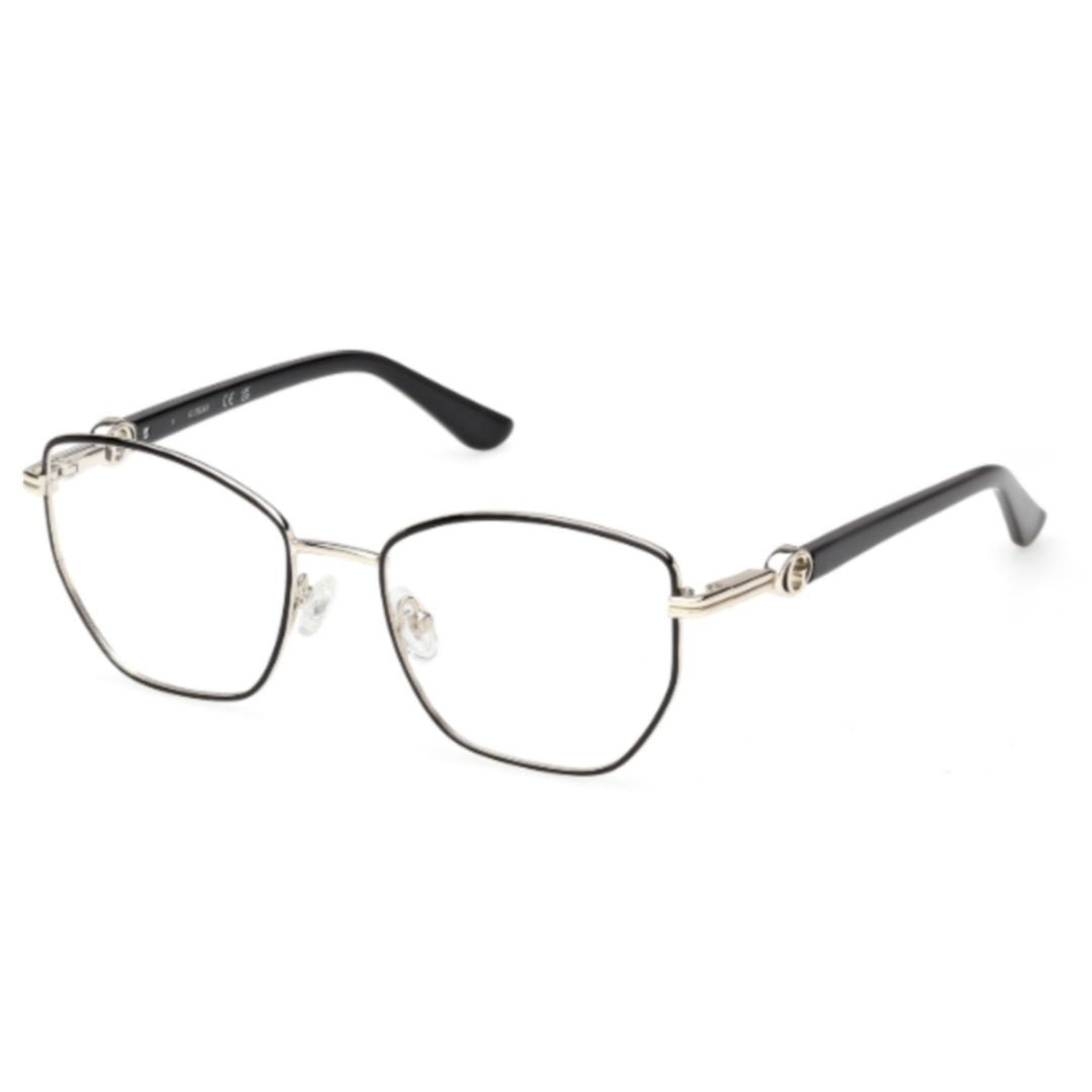 Guess Gu50312 Geometric Metal Frame Eyeglasses