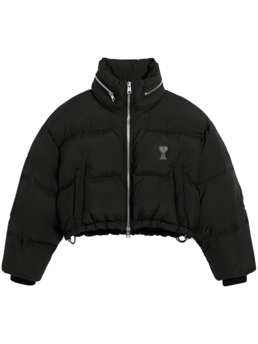 Ami Paris Cropped Black Jacket