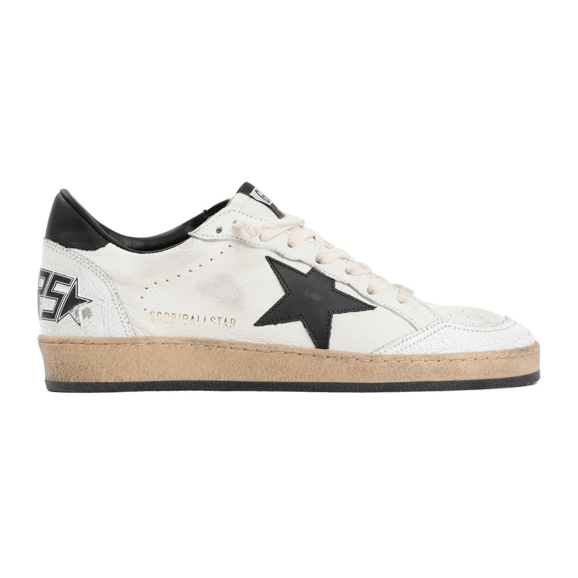 Golden Goose White Nappa Leather Ball Star Sneakers