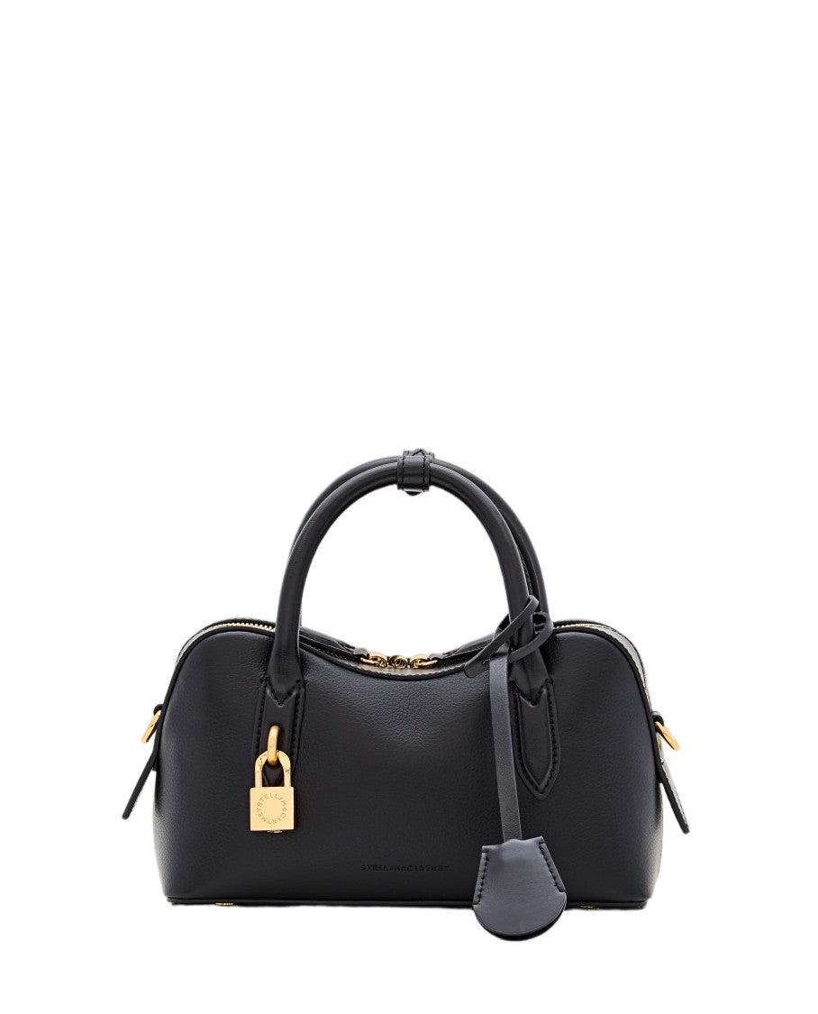 Stella Mccartney Black Ryder Eco Mat Shoulder Bag