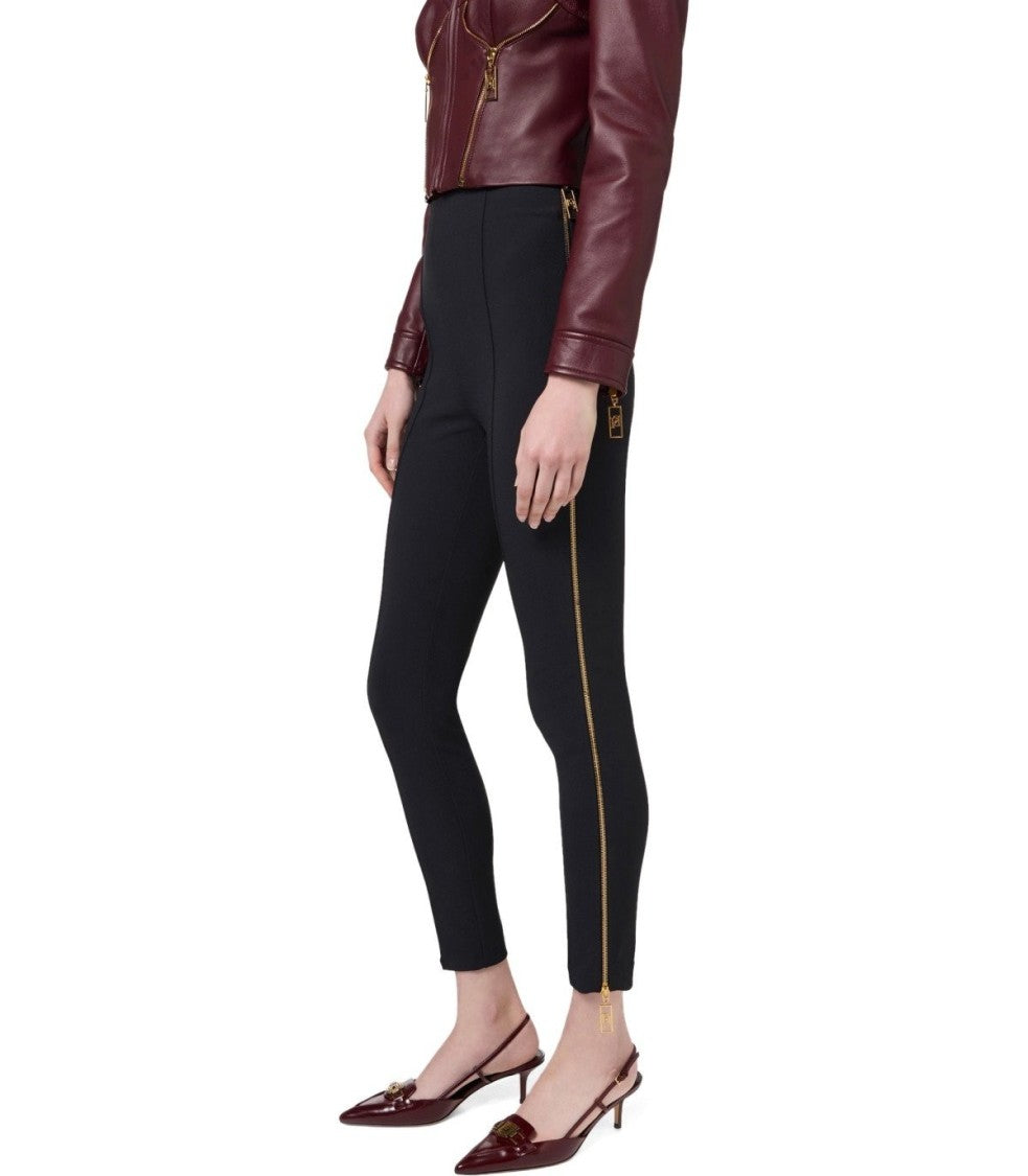 Elisabetta Franchi Black Zipped Trousers