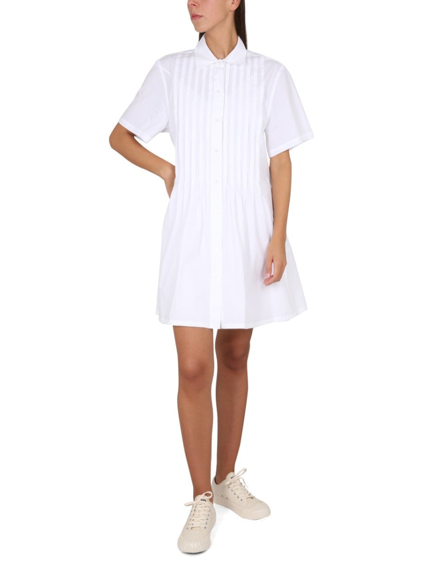 Kenzo Pleated Chemise Dress