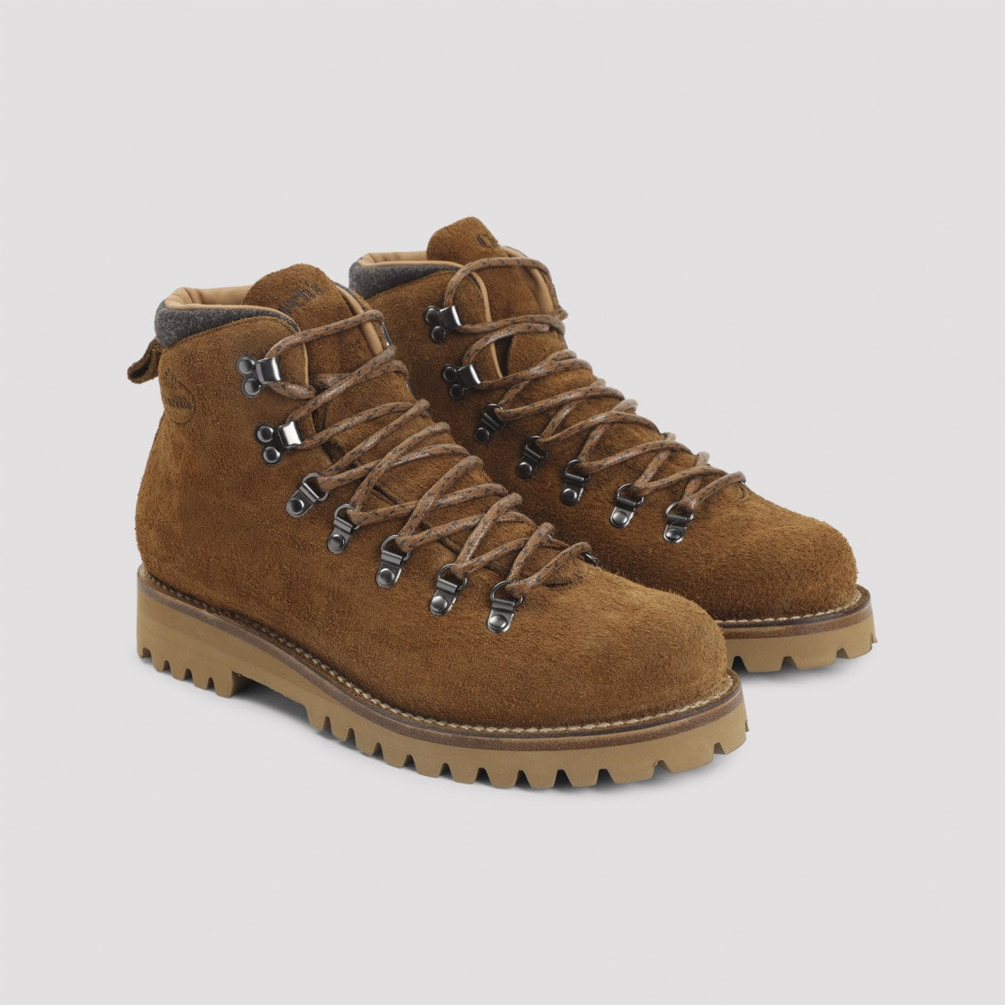 Church's Rugged Brown Suede Ankle Boots With Padded Collar And Durable Sole