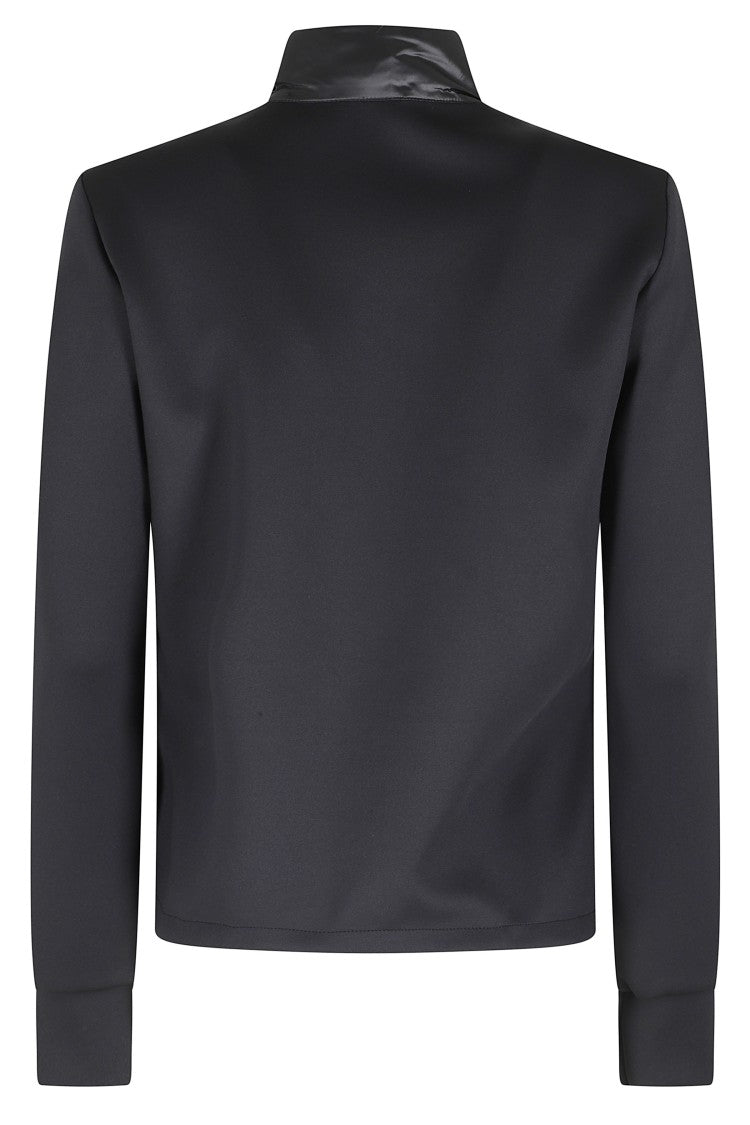 Blauer Black Haskel Mandarin Collar Zippered Polyamide Down Jacket