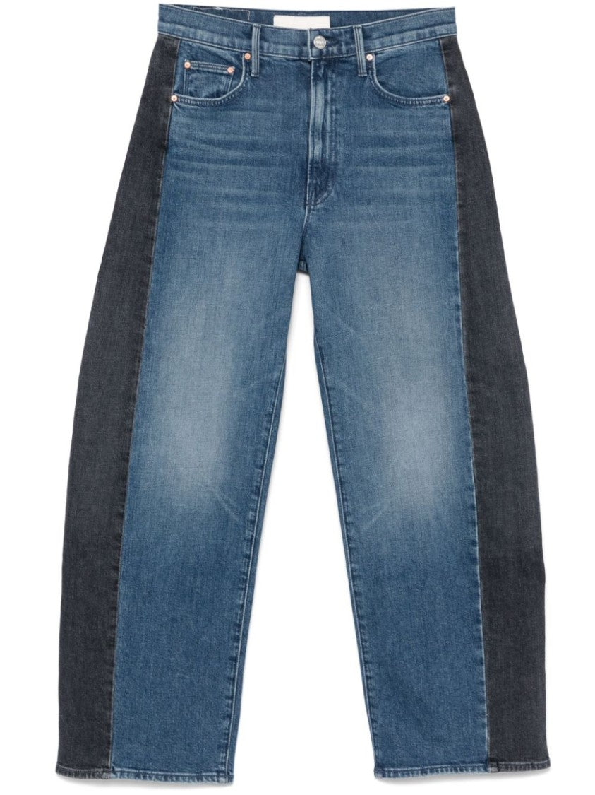 Mother Indigo Blue Wide-Leg Jeans