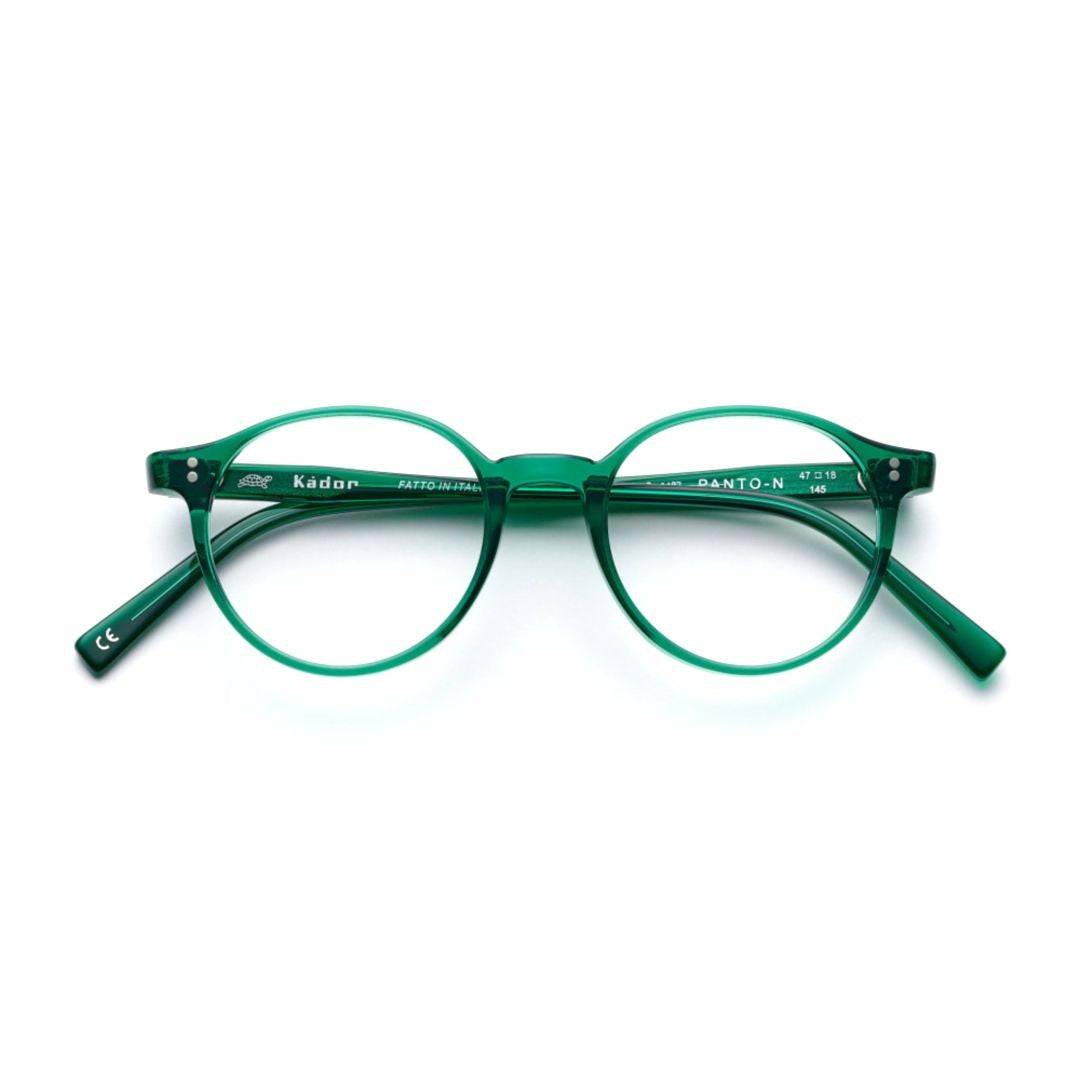 Kador Panto/N Translucent Green Round Frame Eyeglasses