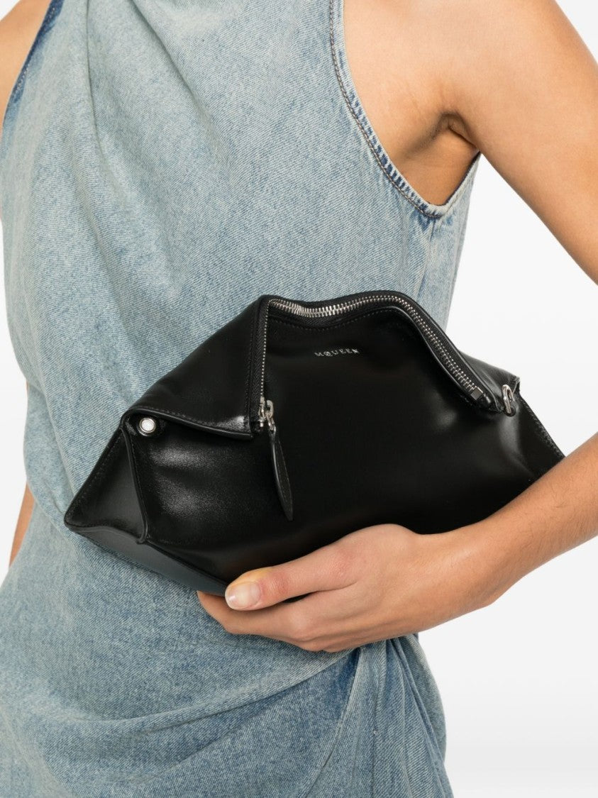 Alexander Mcqueen Black Calfskin Leather Bag