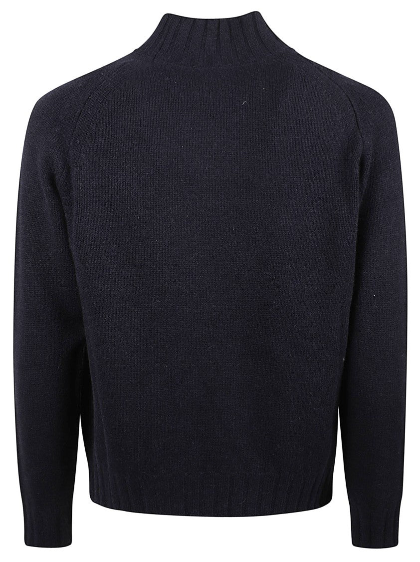 Aragona Raglan Sleeve High Turtleneck Pure Cashmere Sweater