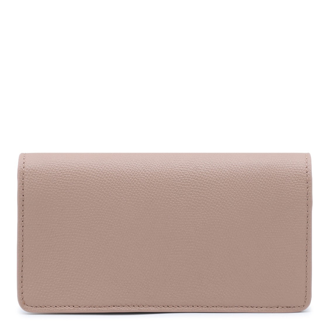 Valentino Garavani Pebbled Textured Flap Logo Emblem Wallet