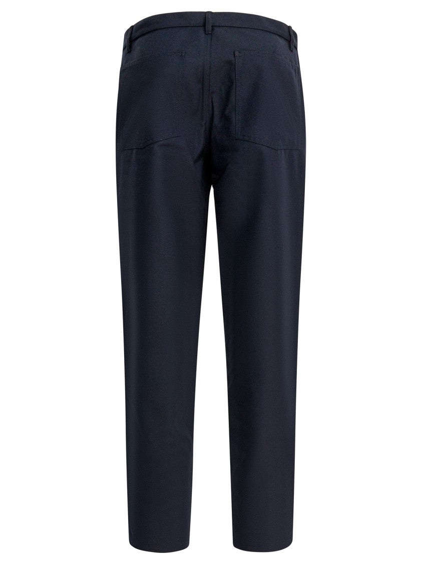 Comme Des Garçons Straight-Leg Trousers With Classic Waistband And Refined Texture