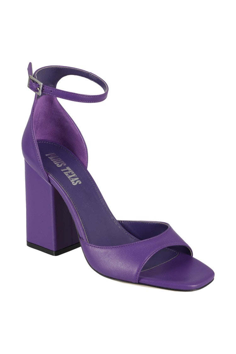 Paris Texas Square-Toe High-Heel Fiona Sandals